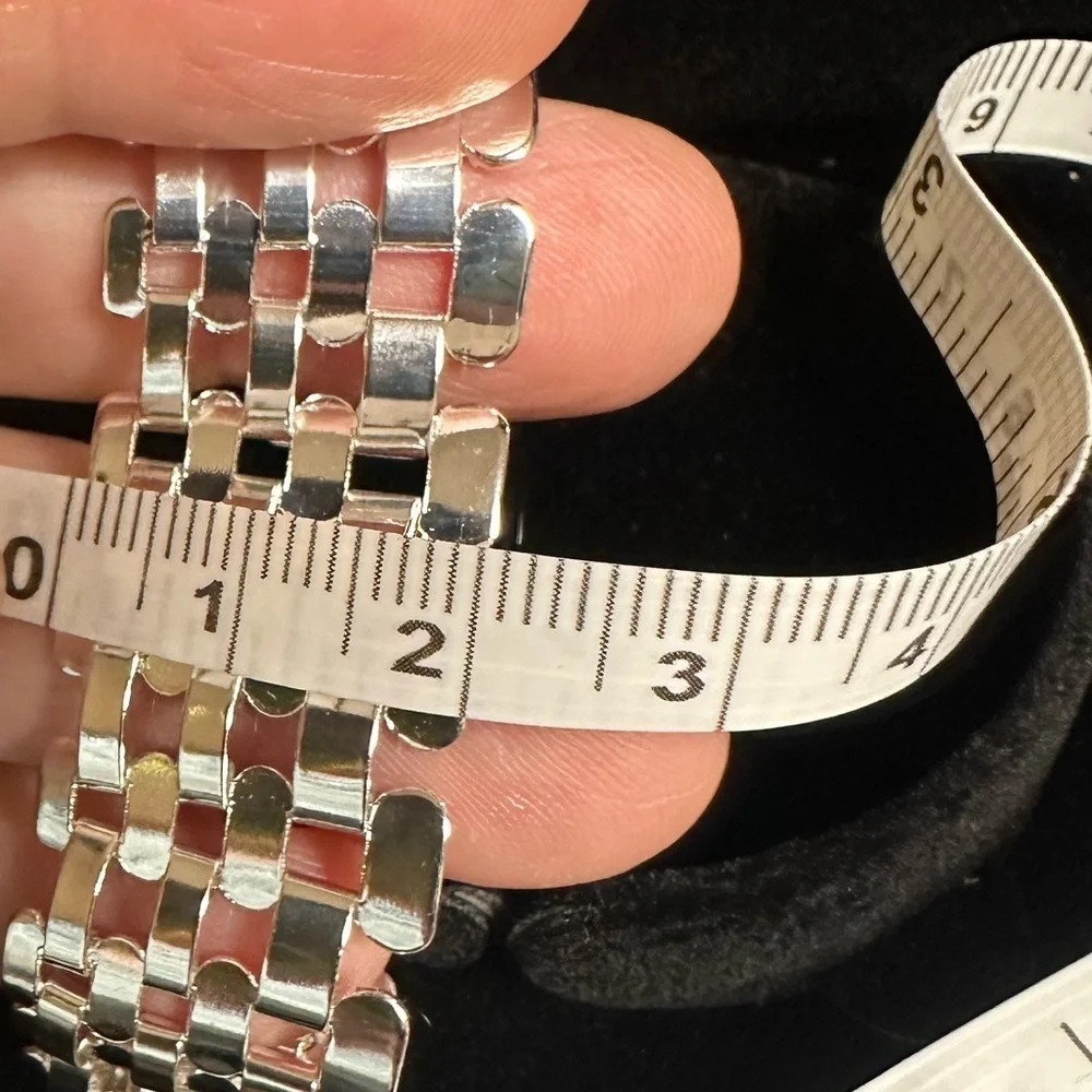 Stunning Wide 20mm Thick sterling filled Gate link bracelet